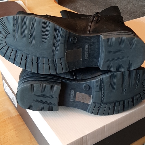 Womens black knee high boots size 7 - Picture 3 of 8